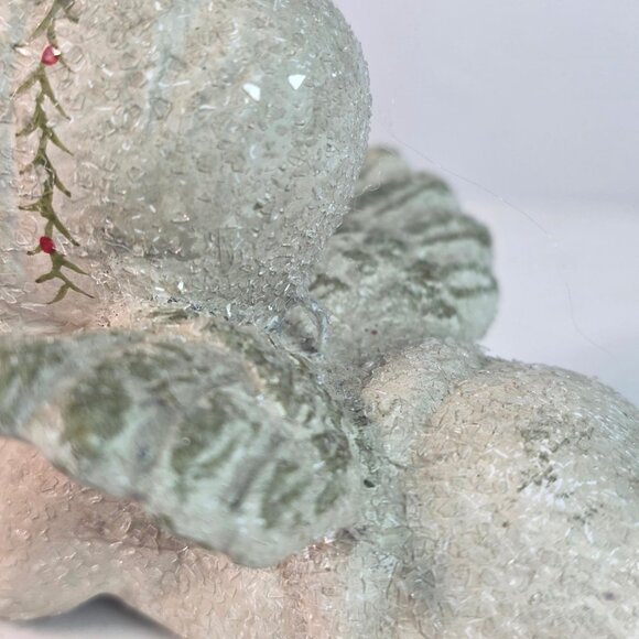 Vintage Walnut Ridge Chalkware Angel Figurine With Glitter Finish - Picture 6 of 9